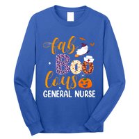 Fabulous Nurse Costume Faboolous General Nurse Boo Crew Gift Long Sleeve Shirt