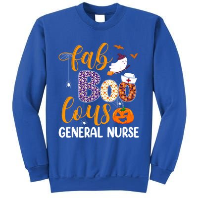 Fabulous Nurse Costume Faboolous General Nurse Boo Crew Gift Sweatshirt