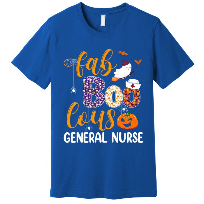 Fabulous Nurse Costume Faboolous General Nurse Boo Crew Gift Premium T-Shirt