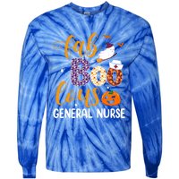 Fabulous Nurse Costume Faboolous General Nurse Boo Crew Gift Tie-Dye Long Sleeve Shirt