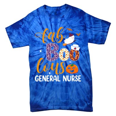 Fabulous Nurse Costume Faboolous General Nurse Boo Crew Gift Tie-Dye T-Shirt