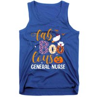 Fabulous Nurse Costume Faboolous General Nurse Boo Crew Gift Tank Top