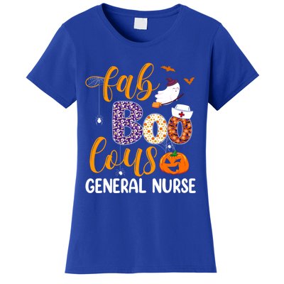 Fabulous Nurse Costume Faboolous General Nurse Boo Crew Gift Women's T-Shirt