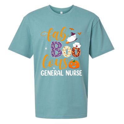 Fabulous Nurse Costume Faboolous General Nurse Boo Crew Gift Sueded Cloud Jersey T-Shirt