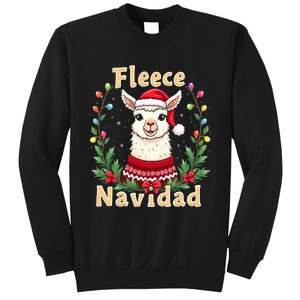 Fleece Navidad Christmas Cute Llama Sweatshirt