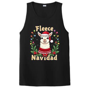 Fleece Navidad Christmas Cute Llama PosiCharge Competitor Tank