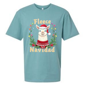 Fleece Navidad Christmas Cute Llama Sueded Cloud Jersey T-Shirt