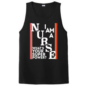 Funny Nurse Cool Nurse Superpower Sarcastic Nurse Graduation Gift PosiCharge Competitor Tank