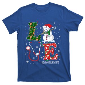 Funny Nurse Christmas Santa Reindeer Love School Nurse Life Great Gift T-Shirt