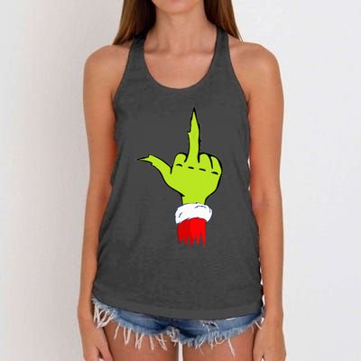 Funny & Naughty Christmas Humor Anti Christmas  Women's Knotted Racerback Tank