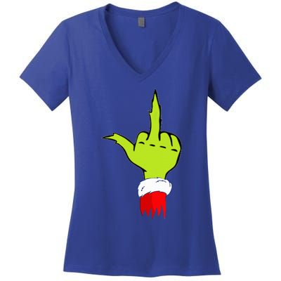 Funny & Naughty Christmas Humor Anti Christmas  Women's V-Neck T-Shirt