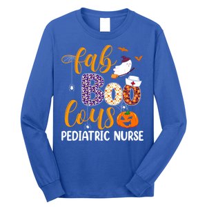 Fabulous Nurse Costume Faboolous Pediatric Nurse Boo Crew Great Gift Long Sleeve Shirt