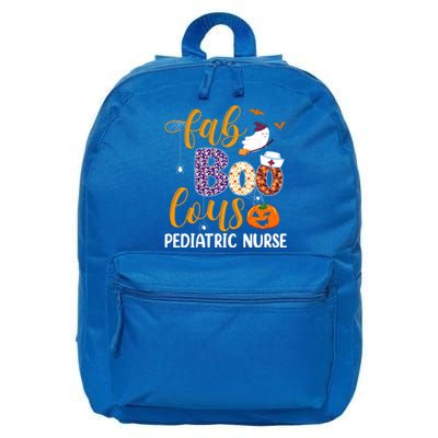 Fabulous Nurse Costume Faboolous Pediatric Nurse Boo Crew Great Gift 16 in Basic Backpack