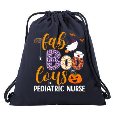 Fabulous Nurse Costume Faboolous Pediatric Nurse Boo Crew Great Gift Drawstring Bag