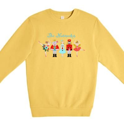 Funny Nutcracker Christmas Sugar Plum Fairy Xmas Premium Crewneck Sweatshirt