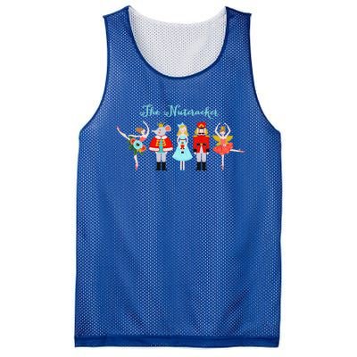 Funny Nutcracker Christmas Sugar Plum Fairy Xmas Mesh Reversible Basketball Jersey Tank