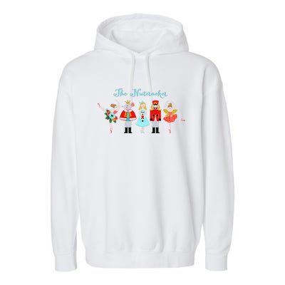 Funny Nutcracker Christmas Sugar Plum Fairy Xmas Garment-Dyed Fleece Hoodie