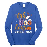 Fabulous Nurse Costume Faboolous Surgical Nurse Boo Crew Gift Long Sleeve Shirt