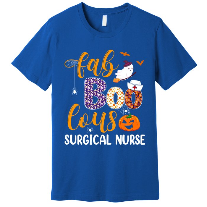 Fabulous Nurse Costume Faboolous Surgical Nurse Boo Crew Gift Premium T-Shirt