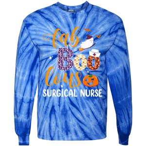 Fabulous Nurse Costume Faboolous Surgical Nurse Boo Crew Gift Tie-Dye Long Sleeve Shirt