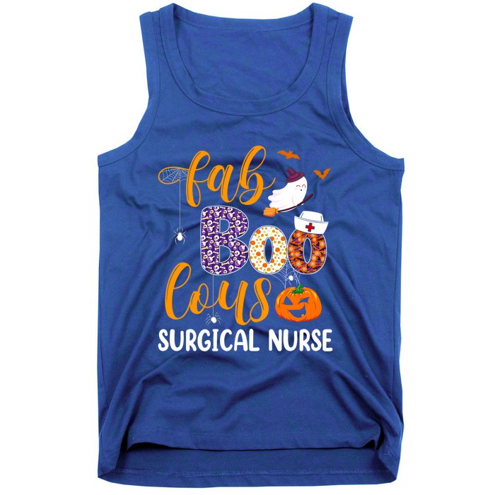 Fabulous Nurse Costume Faboolous Surgical Nurse Boo Crew Gift Tank Top