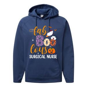 Fabulous Nurse Costume Faboolous Surgical Nurse Boo Crew Gift Performance Fleece Hoodie