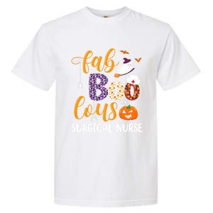 Fabulous Nurse Costume Faboolous Surgical Nurse Boo Crew Gift Garment-Dyed Heavyweight T-Shirt