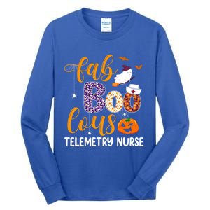 Fabulous Nurse Costume Faboolous Telemetry Nurse Boo Crew Cute Gift Tall Long Sleeve T-Shirt