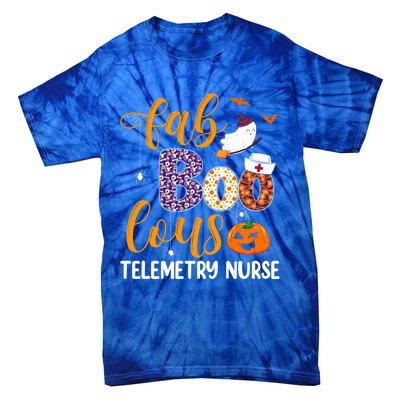 Fabulous Nurse Costume Faboolous Telemetry Nurse Boo Crew Cute Gift Tie-Dye T-Shirt