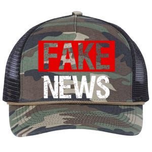 Fake News Costume Retro Rope Trucker Hat Cap