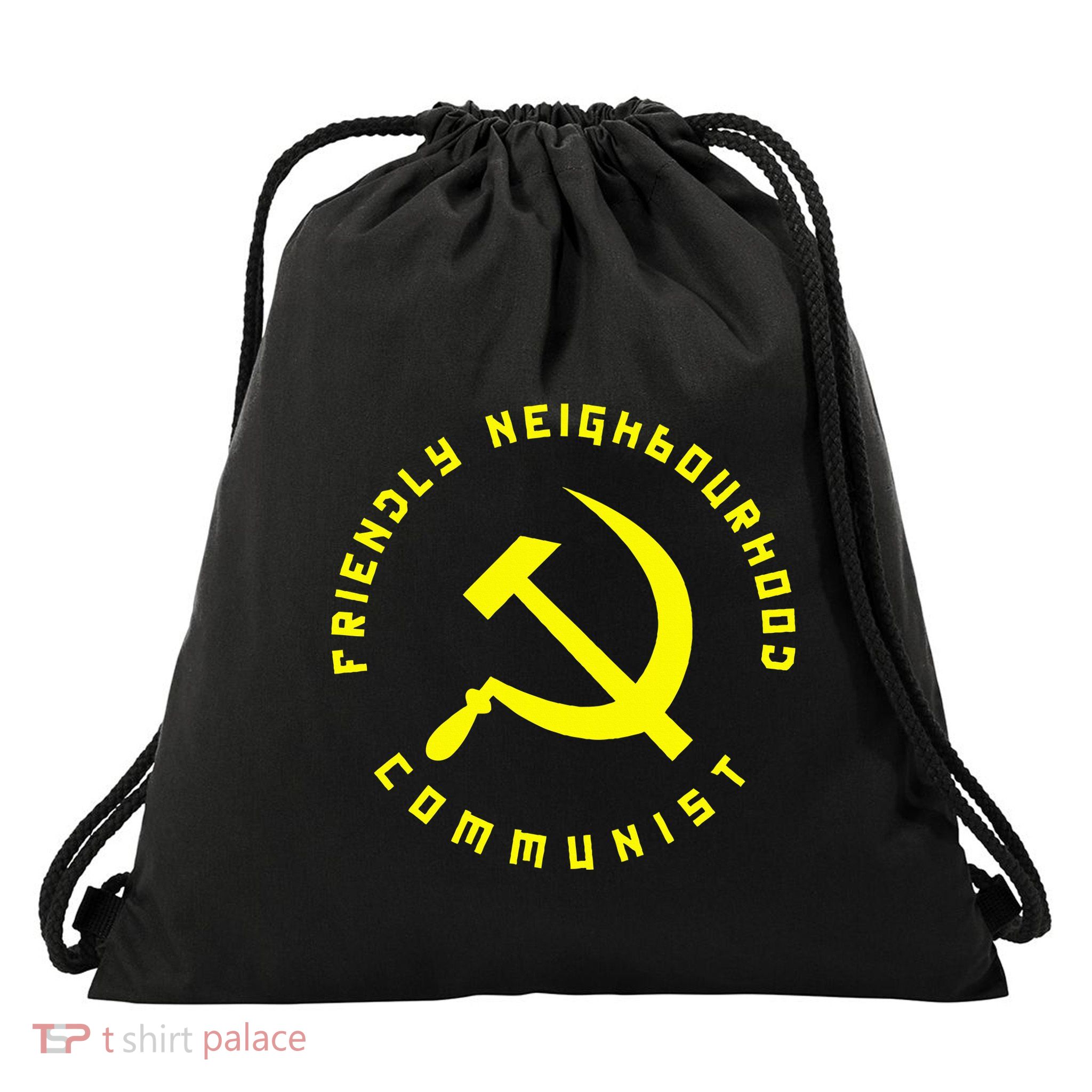 Friendly Neighbourhood Communist Funny Communism Drawstring Bag