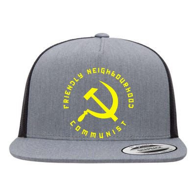 Friendly Neighbourhood Communist Funny Communism Flat Bill Trucker Hat