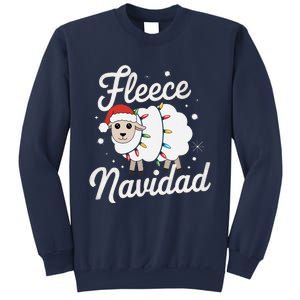 Fleece Navidad Christmas Decor With Cute Shee.P And Festive Sweatshirt