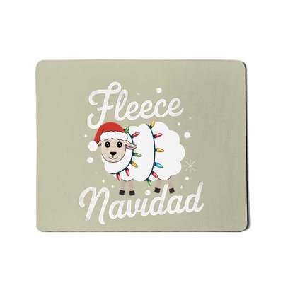 Fleece Navidad Christmas Decor With Cute Shee.P And Festive Mousepad