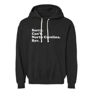 Funny North Carolina Garment-Dyed Fleece Hoodie