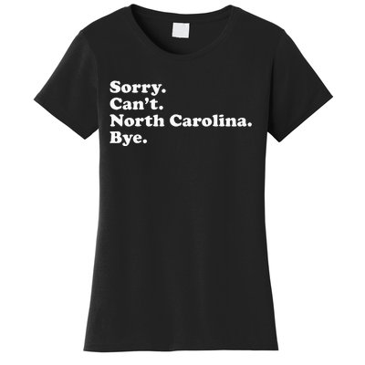 Funny North Carolina Women's T-Shirt