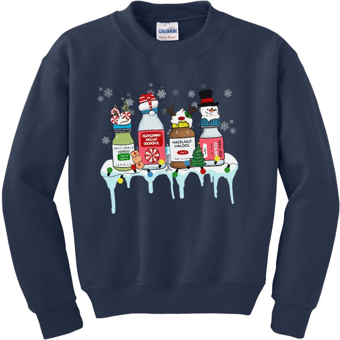 Funny Nurse Christmas Nicu Christmas Doctor Er Nurse Xmas Kids Sweatshirt