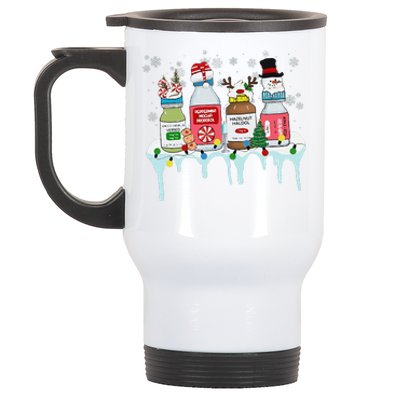 Funny Nurse Christmas Nicu Christmas Doctor Er Nurse Xmas Stainless Steel Travel Mug