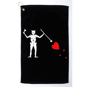 Funny North Carolina Pirate Flag Gift OBX Blackbeards Jolly Roger Gift Platinum Collection Golf Towel