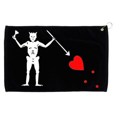 Funny North Carolina Pirate Flag Gift OBX Blackbeards Jolly Roger Gift Grommeted Golf Towel