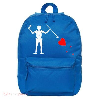 Funny North Carolina Pirate Flag Gift OBX Blackbeards Jolly Roger Gift 16 in Basic Backpack