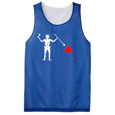 Funny North Carolina Pirate Flag Gift OBX Blackbeards Jolly Roger Gift Mesh Reversible Basketball Jersey Tank