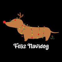 Feliz Navidog Christmas Drawstring Bag
