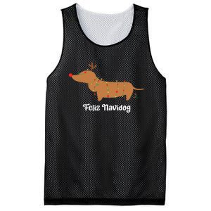 Feliz Navidog Christmas Mesh Reversible Basketball Jersey Tank