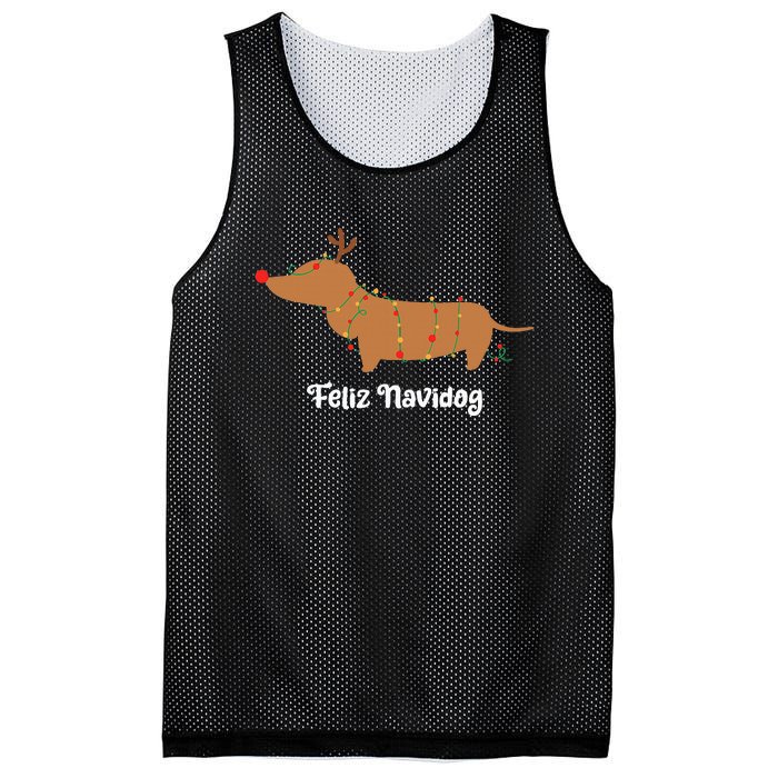 Feliz Navidog Christmas Mesh Reversible Basketball Jersey Tank