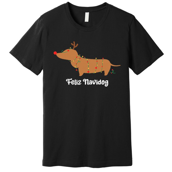 Feliz Navidog Christmas Premium T-Shirt