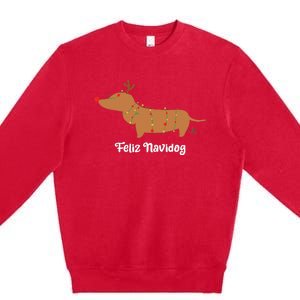 Feliz Navidog Christmas Premium Crewneck Sweatshirt