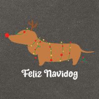 Feliz Navidog Christmas Cotton Canvas Backpack