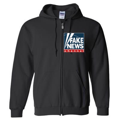 Fake News Channel Full Zip Hoodie