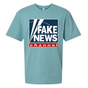 Fake News Channel Sueded Cloud Jersey T-Shirt